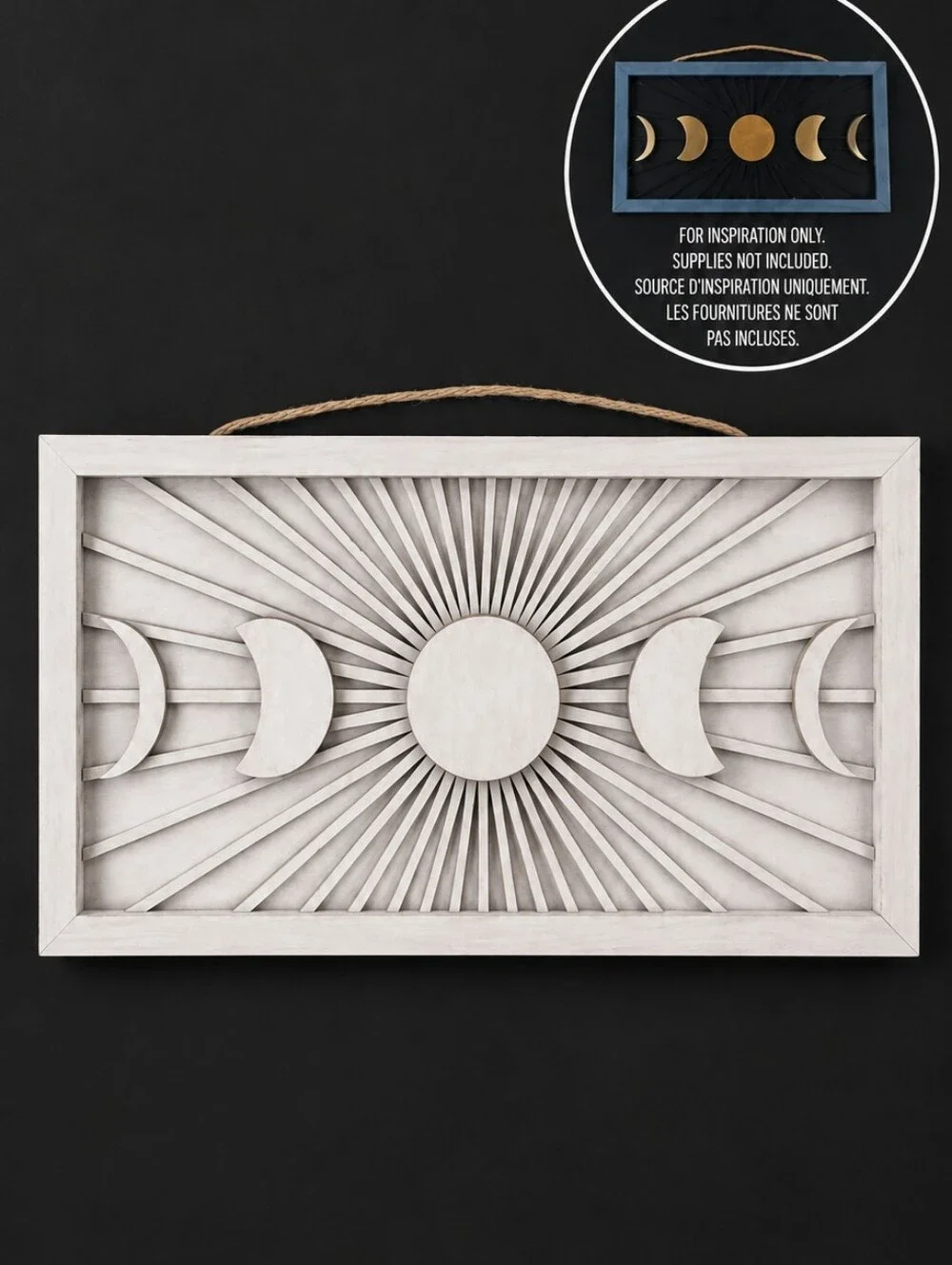 NWT MAKE Market DIY Wood Décor Kit DIY Moon Phase Wall Art - Size 13.5